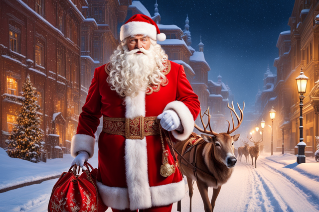 «Работа для деда»: Дед Мороз подрабатывает дворником в Красноярске