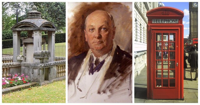 Неожиданный прототип классической красной телефонной будки