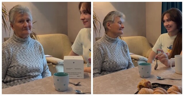 Внучка подарила бабушке «Алису»