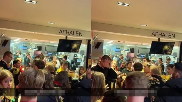 Агрессия в ресторане и полное спокойствие охранника