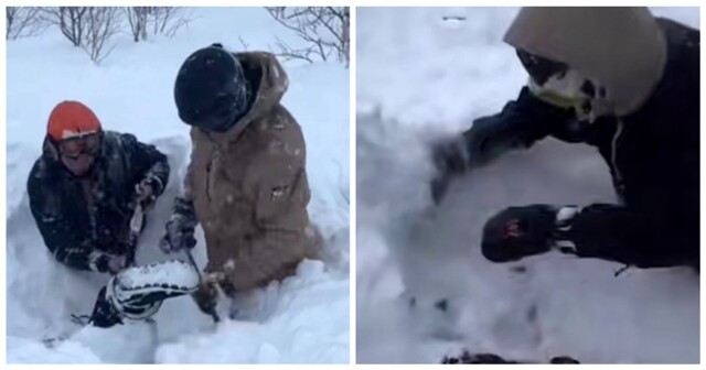 В Хакасии туристку накрыло снежной лавиной