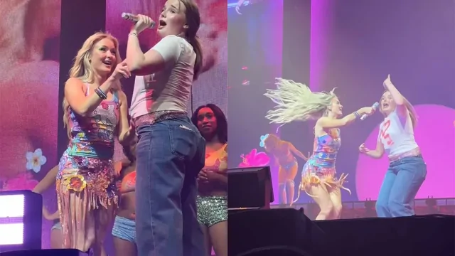 Фанатка Зары Ларссон удивила зал, повторив танец подтанцовки