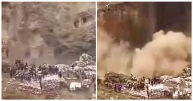 Масштабное обрушение на территории шахты в Конго