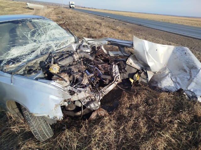 ДТП на трассе в Курганской области "Занесло"