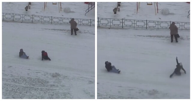 В Норильске бушует «черная пурга»: школьников сносит порывами ветра