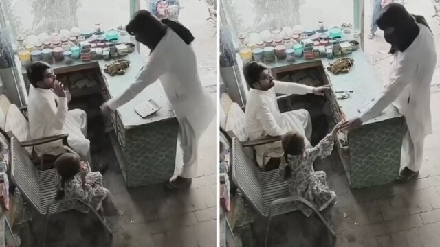 Девочка предложила леденец грабителю