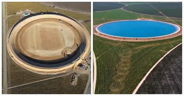 В Бразилии построили огромный водоём, напоминающий настоящее море