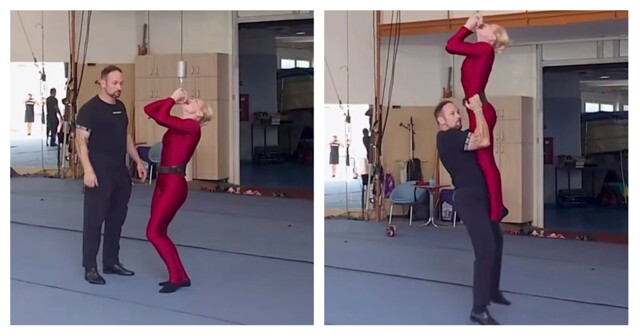 Женщина из Румынии подняла зубами больше 90 килограммов