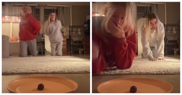 Девушки потеряли голову и... зубы в челлендже с едой