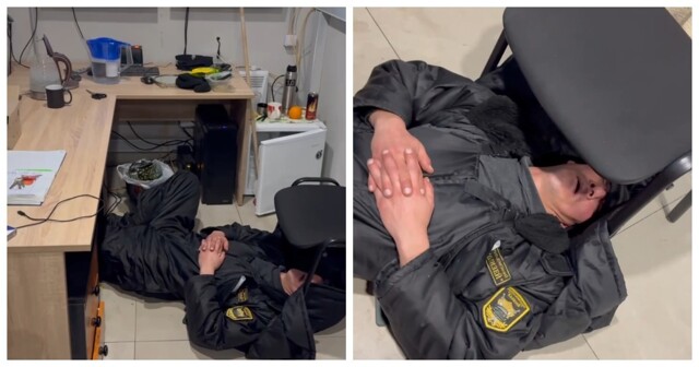 Охрана в казанском ЖК за ₽1 млн в месяц выглядит так — немного пьяненькая и ничего не охраняющая