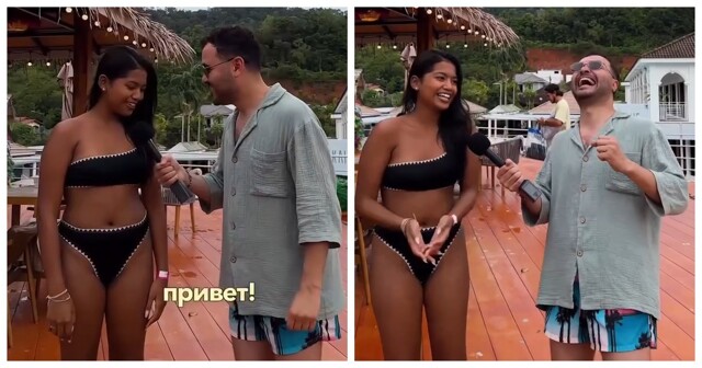 Девушка в Таиланде удивила туриста русской матерной речью