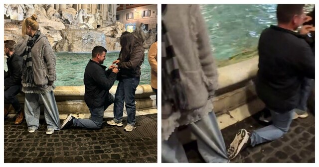 Девушка случайно поучаствовала в чужом предложении руки и сердца