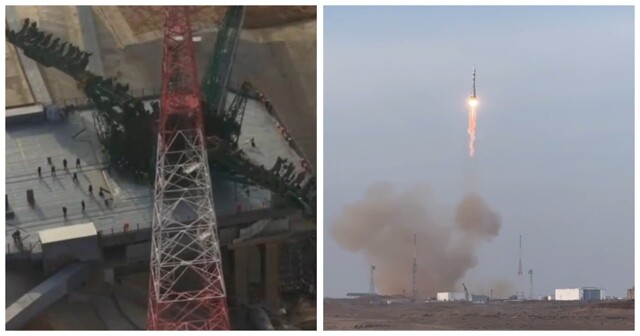 «Роскосмос» сообщил о повреждении стартового стола после запуска ракеты-носителя с космодрома Байконур