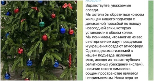 Ёлка против шариата: как один сосед боролся с главным символом Нового года в московском подъезде