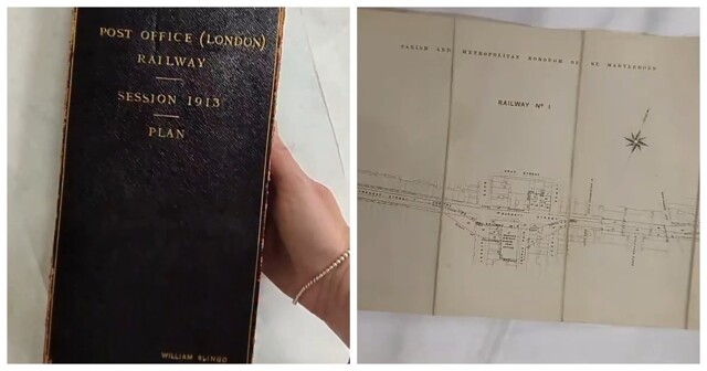 Редчайшая книга-гармошка 1913 года раскрывает секреты лондонской Почтовой железной дороги