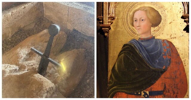 Затерянный меч Тосканы, вдохновивший на легенду о короле Артуре