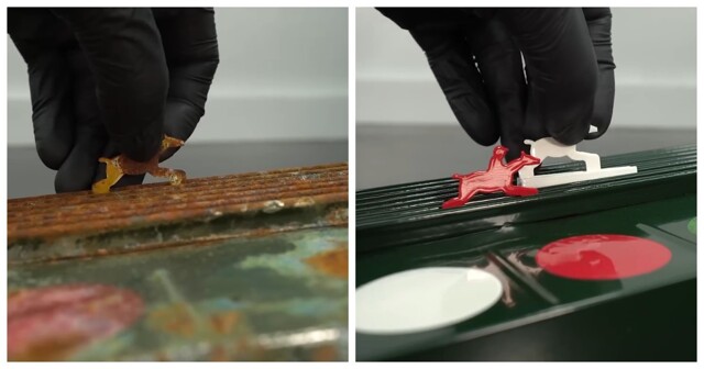 Парень вдохнул жизнь в ржавую механическую игру 1920-х годов