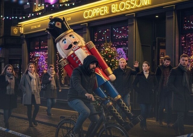 В Шотландии неизвестный украл 2,5-метрового Щелкунчика