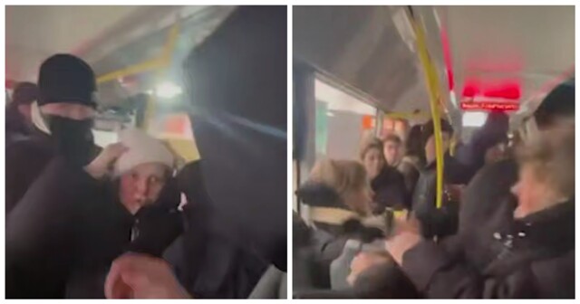 Пенсионерка устроила потасовку в автобусе в Ленинградской области
