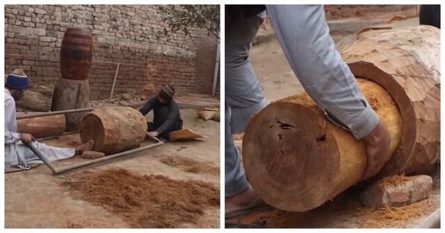 Как вручную изготавливают дхол