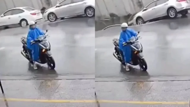 В центре Дананга внезапно образовался провал грунта, поглотивший два автомобиля