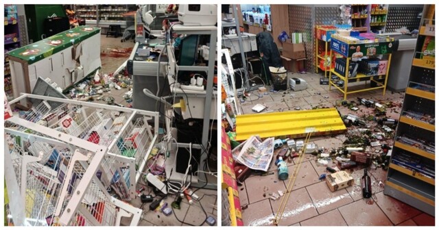 Мужчина разгромил полмагазина в Подмосковье