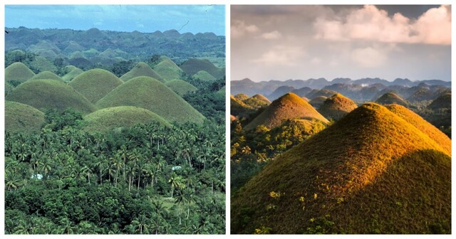 Шоколадные холмы Бохоля - таинственные возвышенности, причуды которых филиппинцы до сих пор не могут объяснить