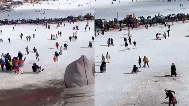 Любителя зимнего отдыха сбили во время спуска