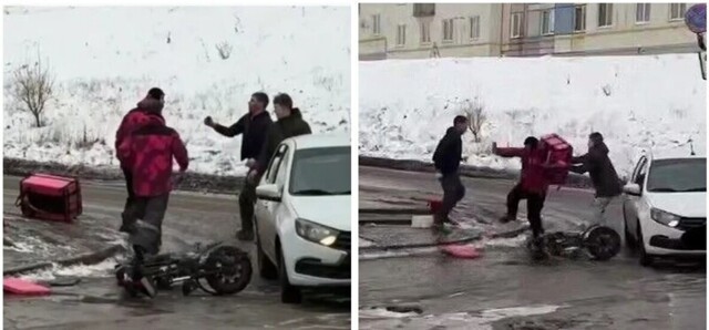 В Самаре велокурьер не поделил дорогу с автомобилистом