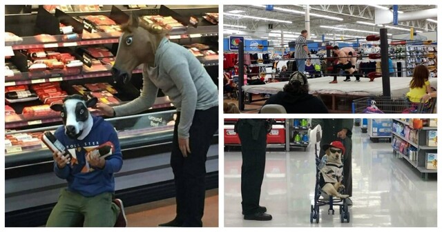30 сумасшедших снимков из американского супермаркета Walmart