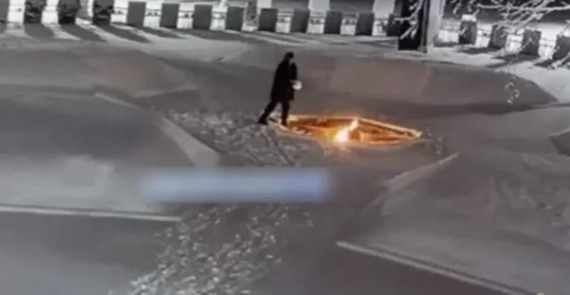 В Ленобласти 42-летний мужчина потушил «Вечный огонь» снежком