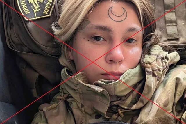 Конец сатанистки. ВС РФ выжгли особенную «валькирию Зеленского» из ВСУ — дамочка из «Правого сектора» носила знак полумесяца во лбу