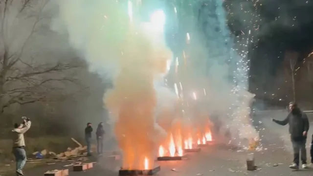 Жители Влаардингена устроили фейерверк на 18 тысяч евро