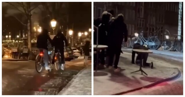 Пока Москву засыпает снегом, Амстердам превратился в каток