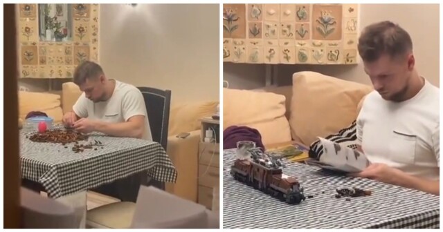 Розыгрыш любителя конструктора Lego