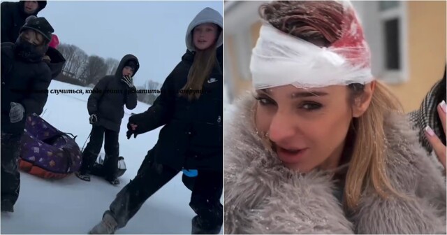 Под Калининградом женщина разбила голову во время катания на ватрушке