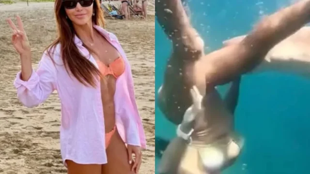 В Бразилии дайверша получила «поцелуй» от акулы