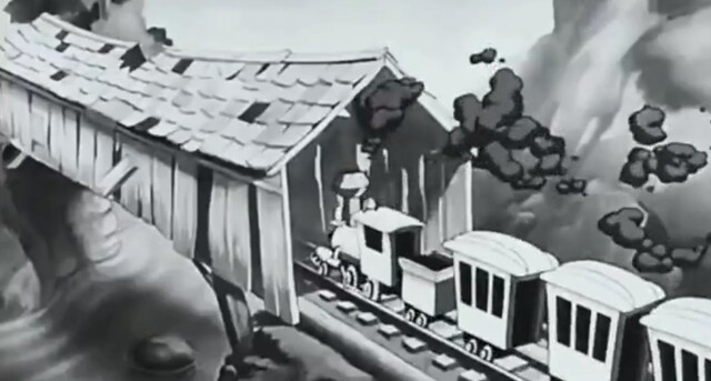 Процесс озвучки мультфильмов  в 1940-х
