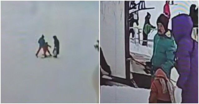 Мужчина напал на мальчика, который случайно сбил на горке его жену