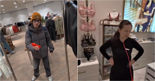 Пранк с кетчупом в торговом центре