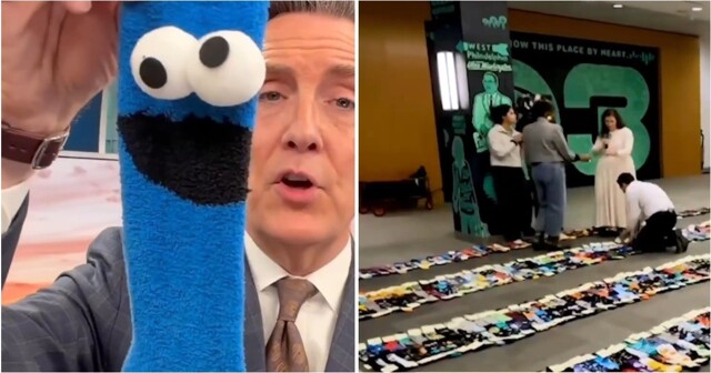 Ведущий CBS попал в Книгу рекордов Гиннесса с коллекцией носков