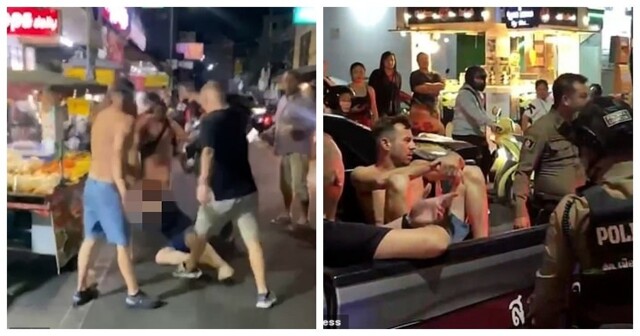 Туристы из разных стран устроили драку у бара в Таиланде