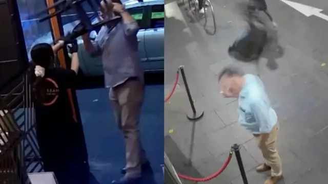 В Австралии пьяный дебошир метнул стул в охранника и вырубил собственного друга