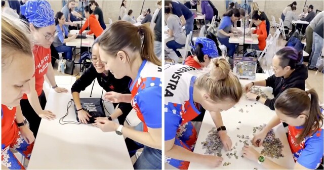 Чемпионат по скоростной сборке пазлов