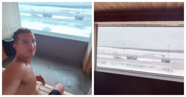 Аэропорт, в котором можно пить пиво в сауне
