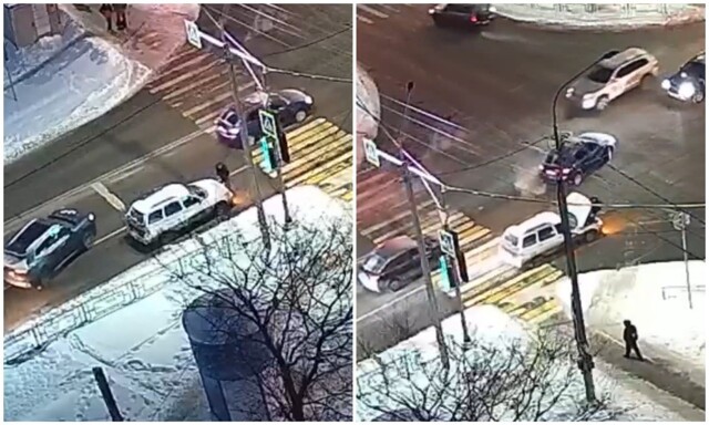 LADA пыталась задавить своего владельца