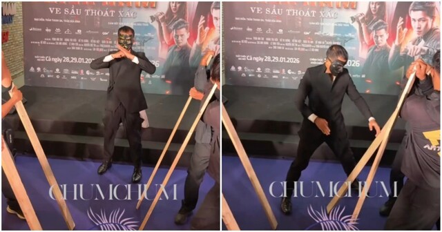 Актёр не смог разбить доски на премьере фильма