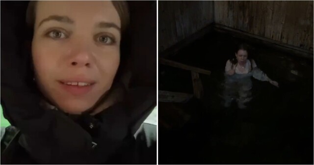 Приключения француженки в России: купель в минус 23