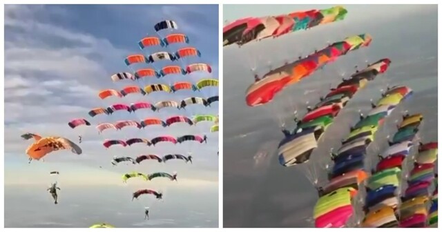 Парашютисты установили рекорд во Флориде