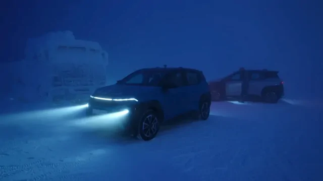 Появилось видео испытаний электрокаров Атом суровым сургутским морозом